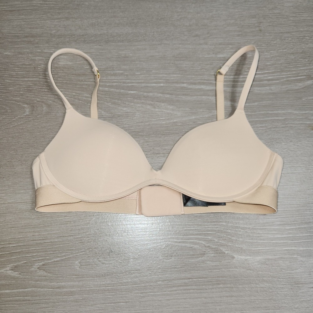 Pepper Zero G Wirefree Lift Up Padded Bra Size 34A Nude Cream Sand Rn# 174794